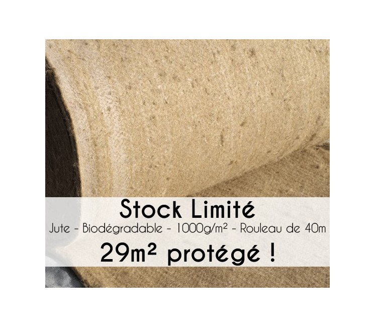 Toile de Paillage Jute 40m - Stock Limité !