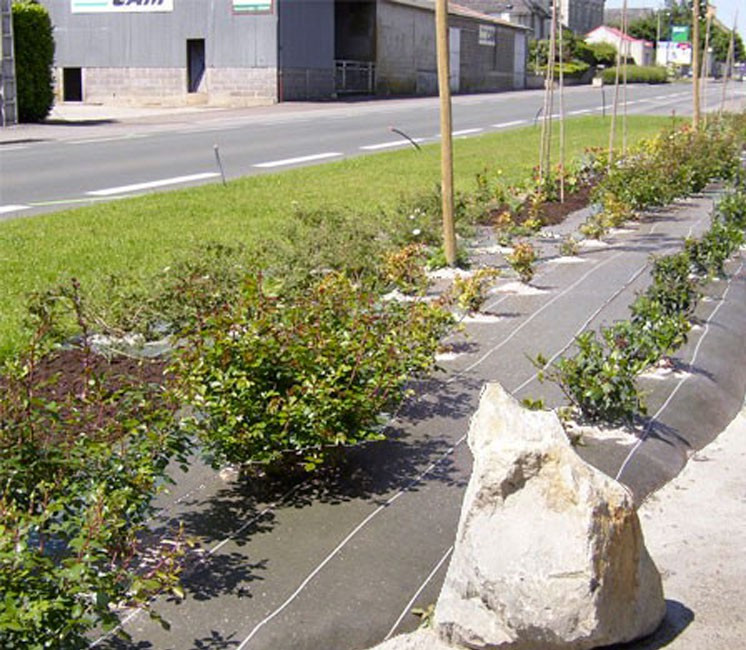 Toile de paillage jardin