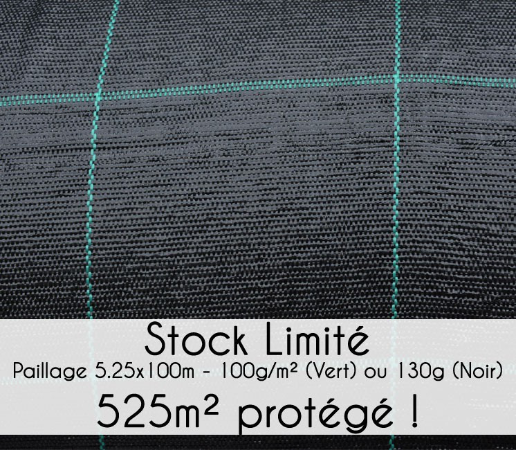 Toile de paillage 525 cm - Stock Limité !