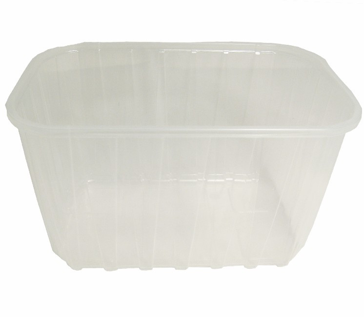 Barquette plastique en PET, transparent, 1000g