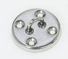 Pontet inox sur platine ronde (55mm)