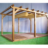 Store de pergola 3x4 Perméable (kit complet)