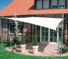 Voile d'ombrage rectangulaire 6x4m imperméable à suspendre
