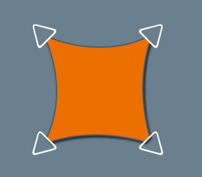 Voile Concave 6 x 4 - Imperméable Voile Concave 6 x 4 - Imperméable