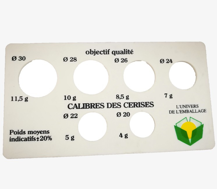 Calibreur plaque à fruits