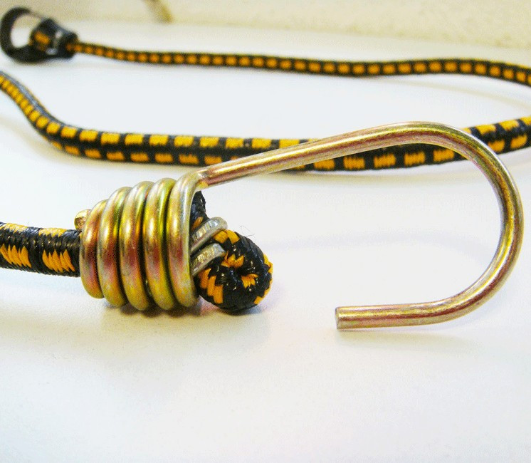 Tendeur Crochet & Mousqueton (115cm) - Noir x10