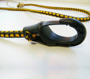 Tendeur Crochet & Mousqueton (115cm) - Noir x10