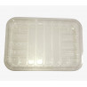 Lot de 100 Barquettes PET Plates