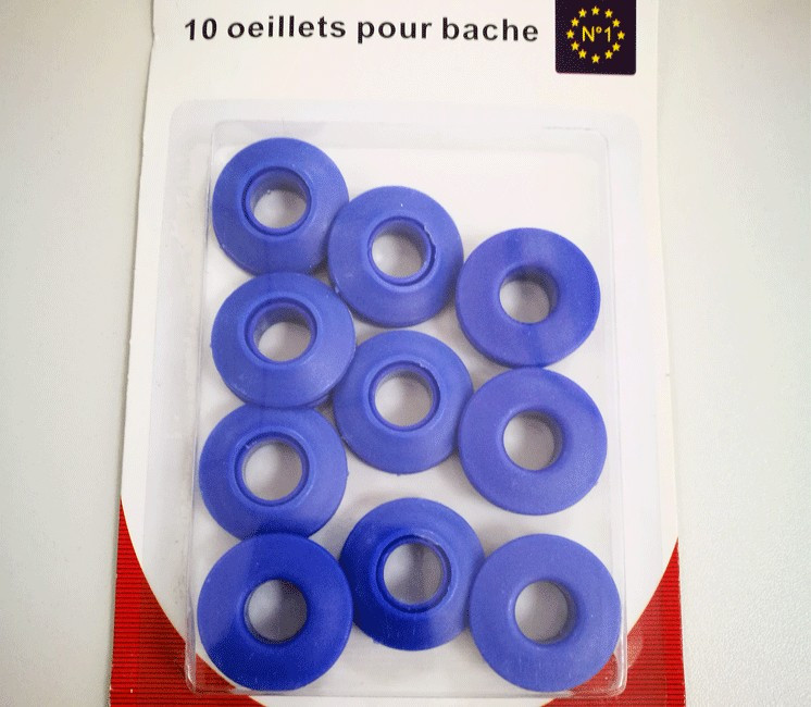 Lot de 10 oeillets autoperforant