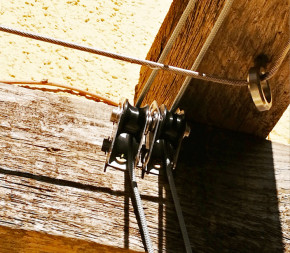 Poulie store pergola : système coulissant toile pergola