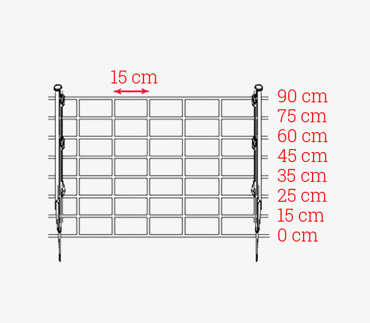 Clôture pour moutons et chèvres Square Deal, #1348-4-12 1/2, 330' x 48 de  RED BRAND