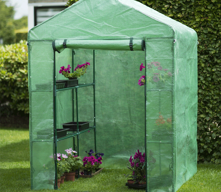 Serre de jardin balcon étagère serre 4 niveaux 0,7L x 0,5l x 1,6H