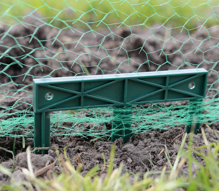 Lot de 4 griffes de fixation au sol