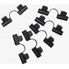 Lot de 6 double clips de fixation