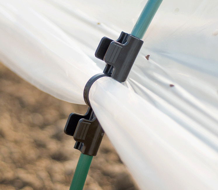 Lot de 6 double clips de fixation