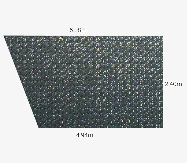 Toile perméable Anthracite - Forme Trapèze