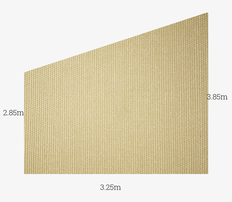 Toile Imperméable Sable - Trapèze