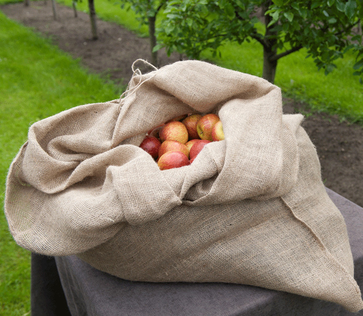 Lot de 3 sacs de stockage en toile de jute 20kg - 95l