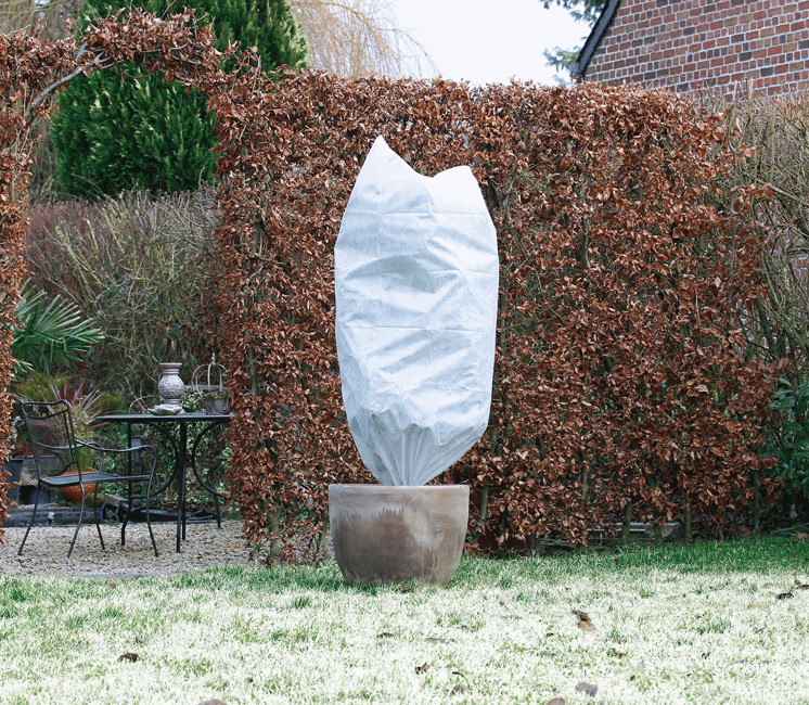 Toboli 2x Housse d'hivernage Plantes 80x100cm Protection Non-tissé Gel