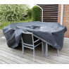 Housse de protection pour table ronde et chaises de jardin