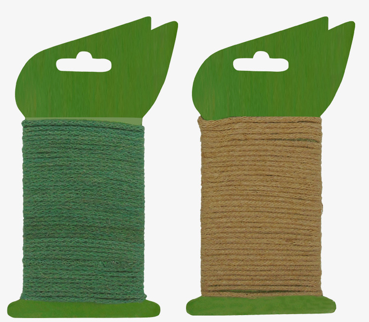 Lien de tuteurage souple métal et jute