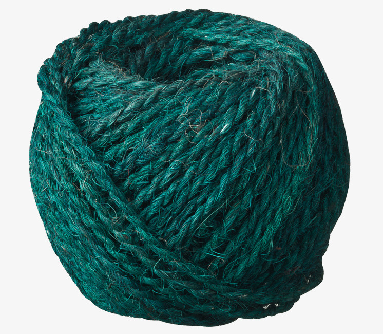 Corde colorée en fibre de coco bio vert Corde colorée en fibre de coco bio vert