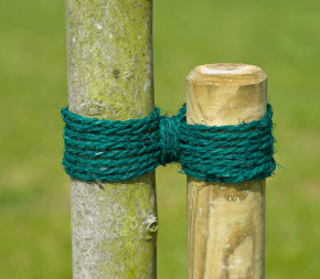 Corde colorée en fibre de coco bio verte