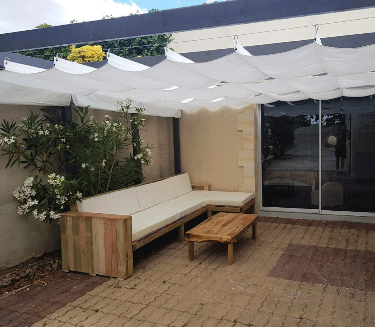 Store d'ombrage pergola - Sur mesure