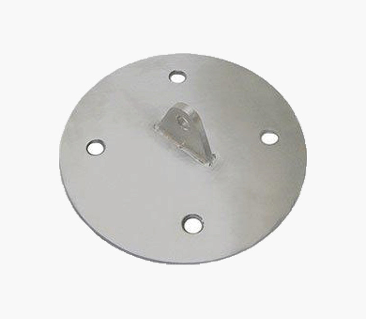 Bride D'ancrage Murale En Acier Inoxydable Pour Tube Rond - Diamètres 19/22/25/32 Mm, Vis De Verrouillage