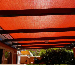TERRACOTTA - Toile Ombrage 6  x 3 m - Perméable