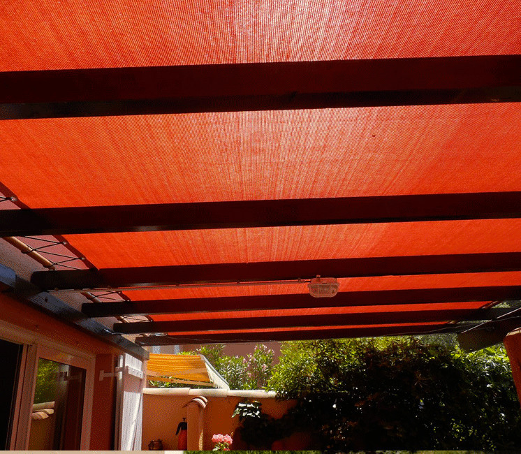 TERRACOTTA - Toile Ombrage 6  x 3 m - Perméable