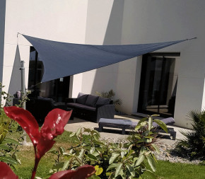 Voile d'ombrage triangulaire anthracite