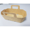 Lot de 100 barquettes en carton kraft 250g