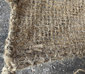 Voile d'ombrage 3 x 4 m à suspendre en fibre de coco naturelle