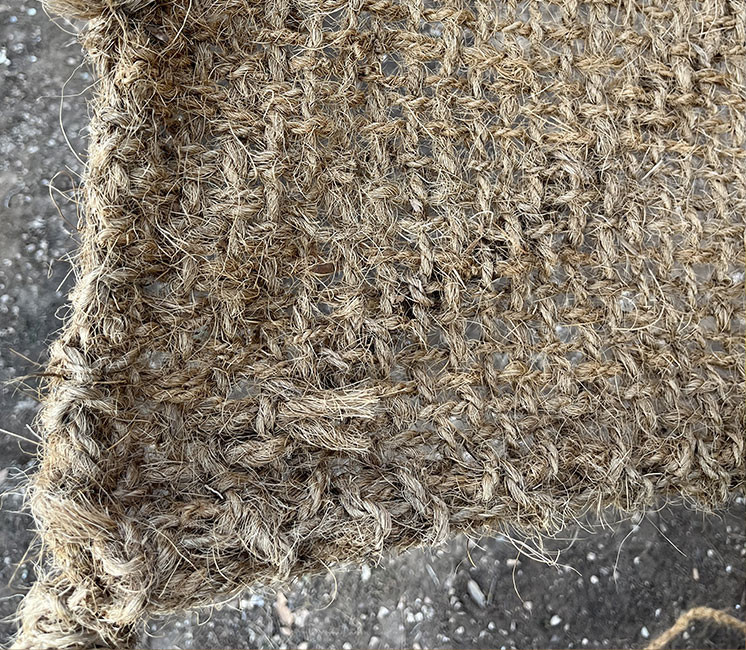 Voile d'ombrage 3 x 3 m à suspendre en fibre de coco naturelle