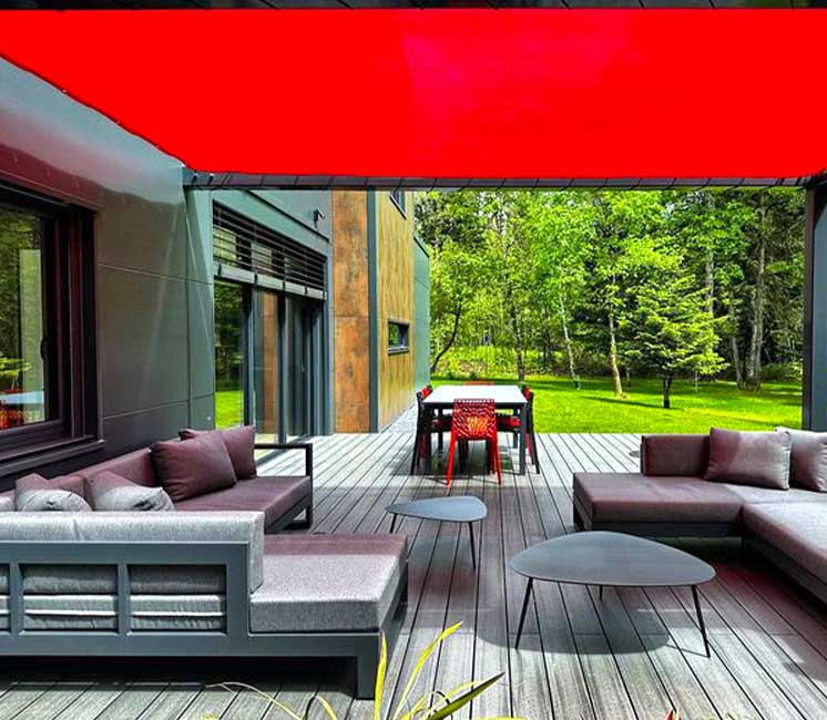 toile pergola sur mesure cerise perméable toile pergola sur mesure cerise perméable