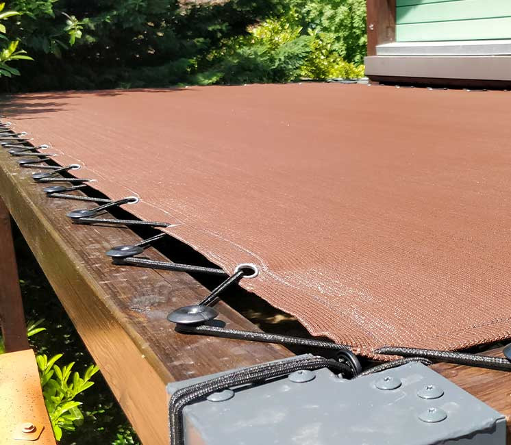 CHOCOLAT - Toile Ombrage 6  x 4 m - Perméable