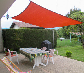 Voile perméable vert jaguar 5x4 m