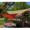 Voile d'ombrage imperméable 5 x 5 x 7 m - Concave