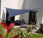 Voile d'ombrage imperméable 4 x 4 x 5.6 m - Concave