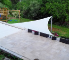 Voile d'ombrage imperméable 3.8 x 3.8 x 3.8 - Concave