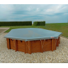 Bâche d'hivernage piscine en PVC - Sur mesure