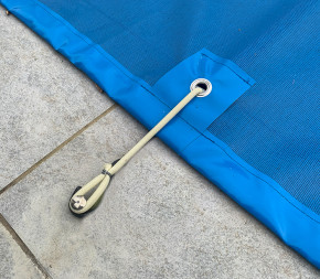Couverture d'hivernage pour piscine et volet roulant