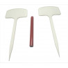 Lot de 10 Étiquettes blanche + craie