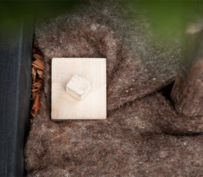 agrafes en bois paillage