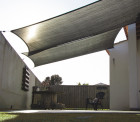 Voile d'ombrage rectangulaire 4x3m perméable à suspendre