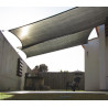 Voile d'ombrage rectangulaire 4x3m perméable à suspendre