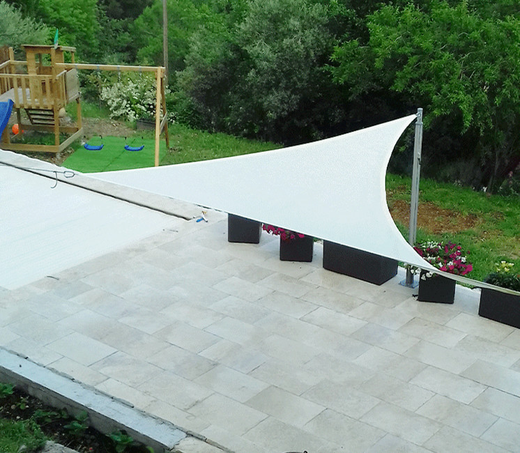 voile d'ombrage creme