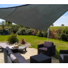 Voile d'ombrage triangulaire 3x3x4.2m perméable à suspendre