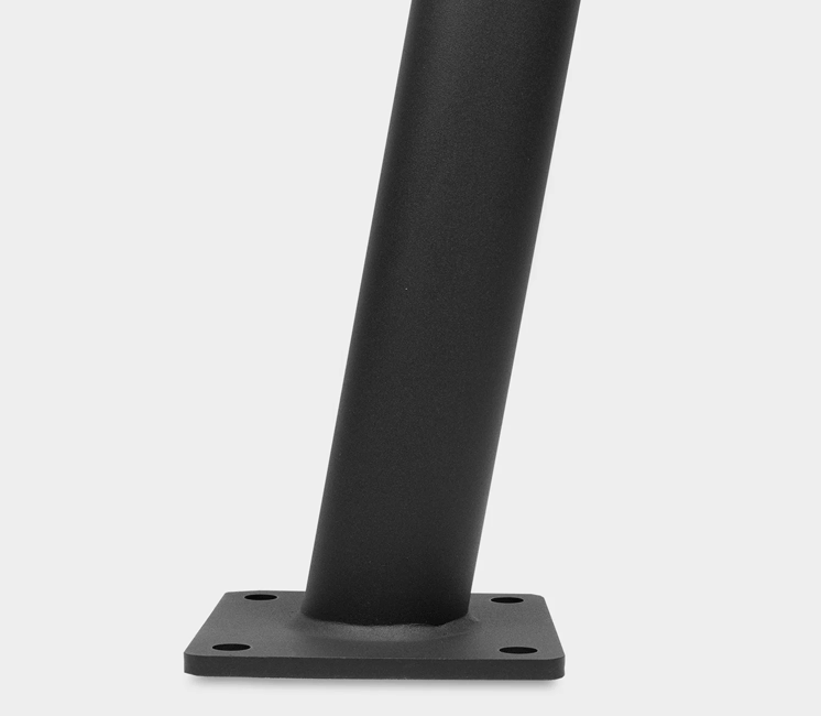 Mât de voile d'ombrage rond 5 points d'accroche accessoires inclus